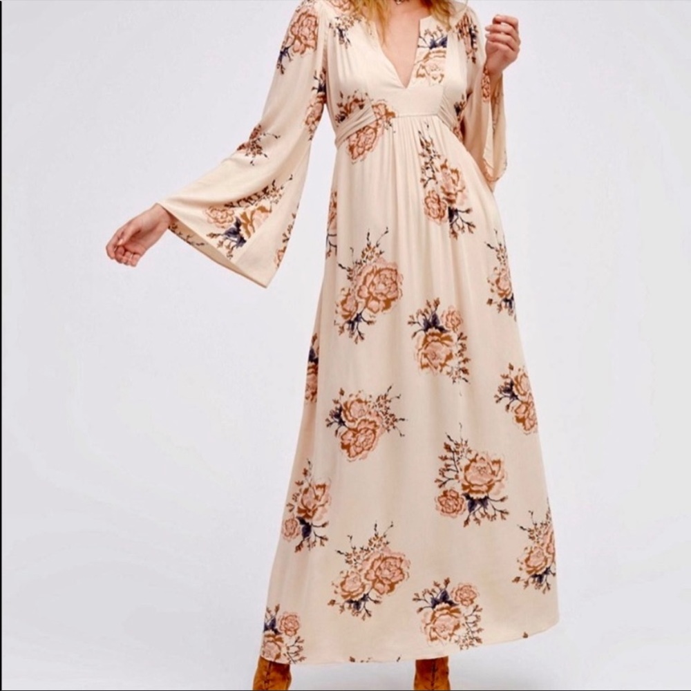 Free people floral maxi dress